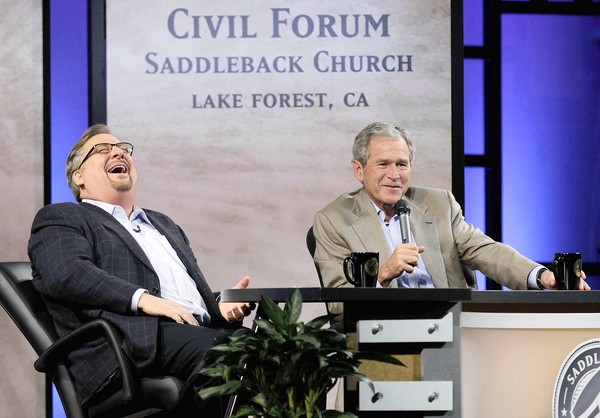 Former President Bush Talks New Book and Faith with Pastor Rick Warren