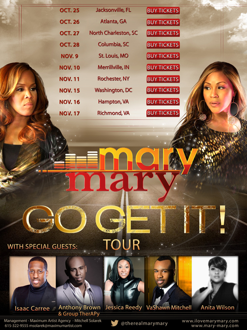 Anthony Brown &#038; Group therAPy to open up for the Mary Mary Go Get It Tour