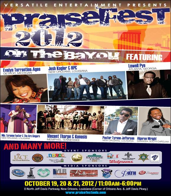 The 4th Annual &#8216;Praise Fest On The Bayou&#8217; Gets Set to Impact New Orleans October 19-21st