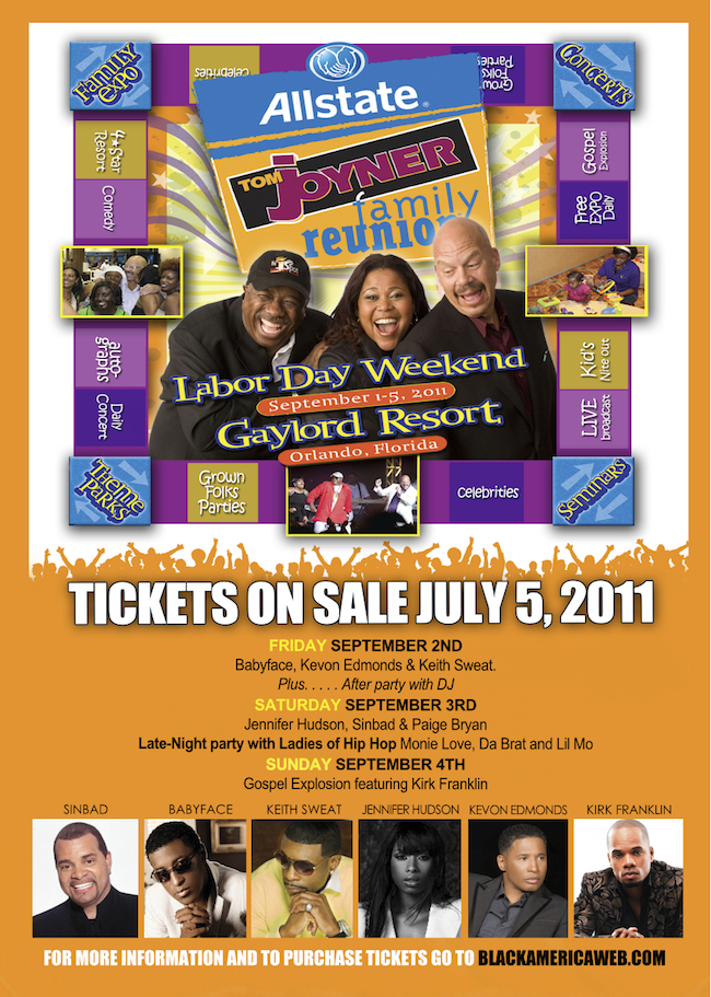 Tom Joyner Announces Gospel Line-Up for the &#8220;Tom Joyner Family Reunion&#8221; Concert