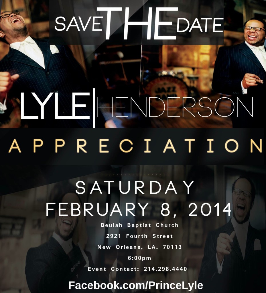 THE GOSPEL COMMUNITY HONORS NEW ORLEANS PRINCE OF GOSPEL, LYLE HENDERSON, FOR 24 YEARS AS A GOSPEL RADIO BROADCAST PERSONALITY