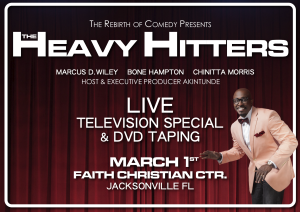 Comedians Akintunde, Marcus D. Wiley &#038; Bone Hampton Unite for &#8220;Heavy Hitters&#8221; LIVE DVD