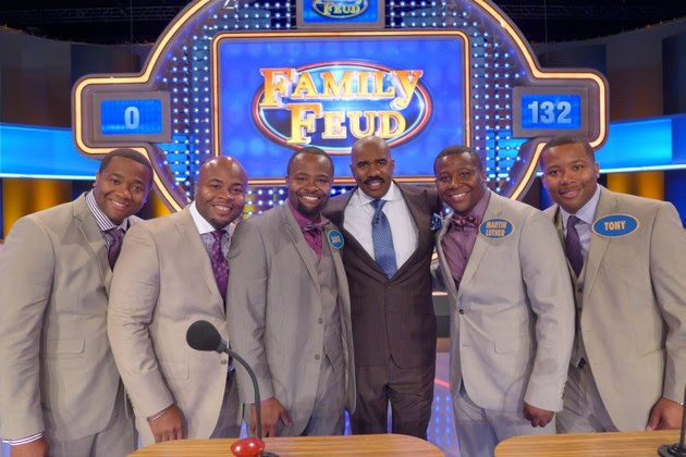 The Wardlaw Brothers Return From Successful Tour Of The United Kingdom and Battle It Out On The Family Feud With Steve Harvey
