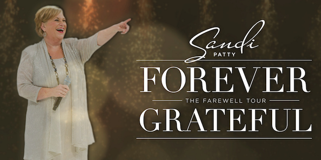FIVE-TIME GRAMMY® AWARD WINNING MUSIC GREAT SANDI PATTY ANNOUNCES FINAL TOUR ON TODAY SHOW