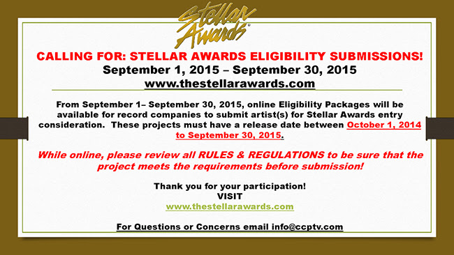 The Stellar Awards Are Now Accepting Submissions for 2016