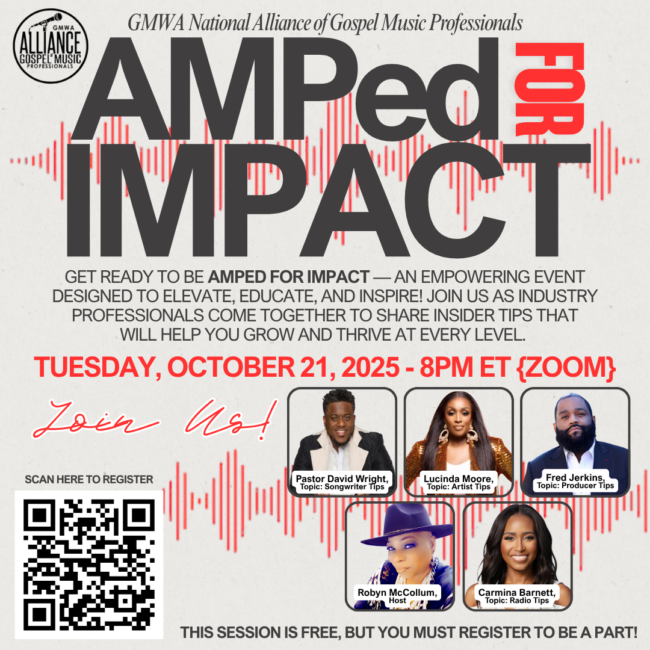 AMPed for Impact GMWA Free Virtual Enrichment Session