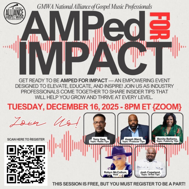 Tony Gee, Asaph Ward, Kelley & Copeland Headline ‘AMPed FOR IMPACT’ Virtual Session