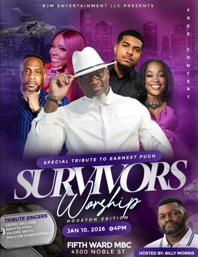 Survivors Worship to Honor Earnest Pugh&rsquo;s Contributions to Gospel Music
