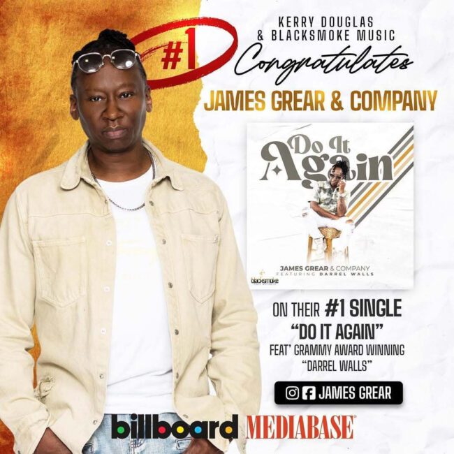 James Grear & Company Hit #1 on Billboard Gospel Radio with ‘DO IT AGAIN’ ft. Darrel Walls