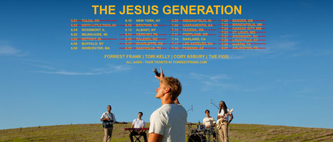 FORREST FRANK CELEBRATES 70,000-FAN HOUSTON HOMECOMING AHEAD OF 500,000 + TICKET JESUS GENERATION TOUR